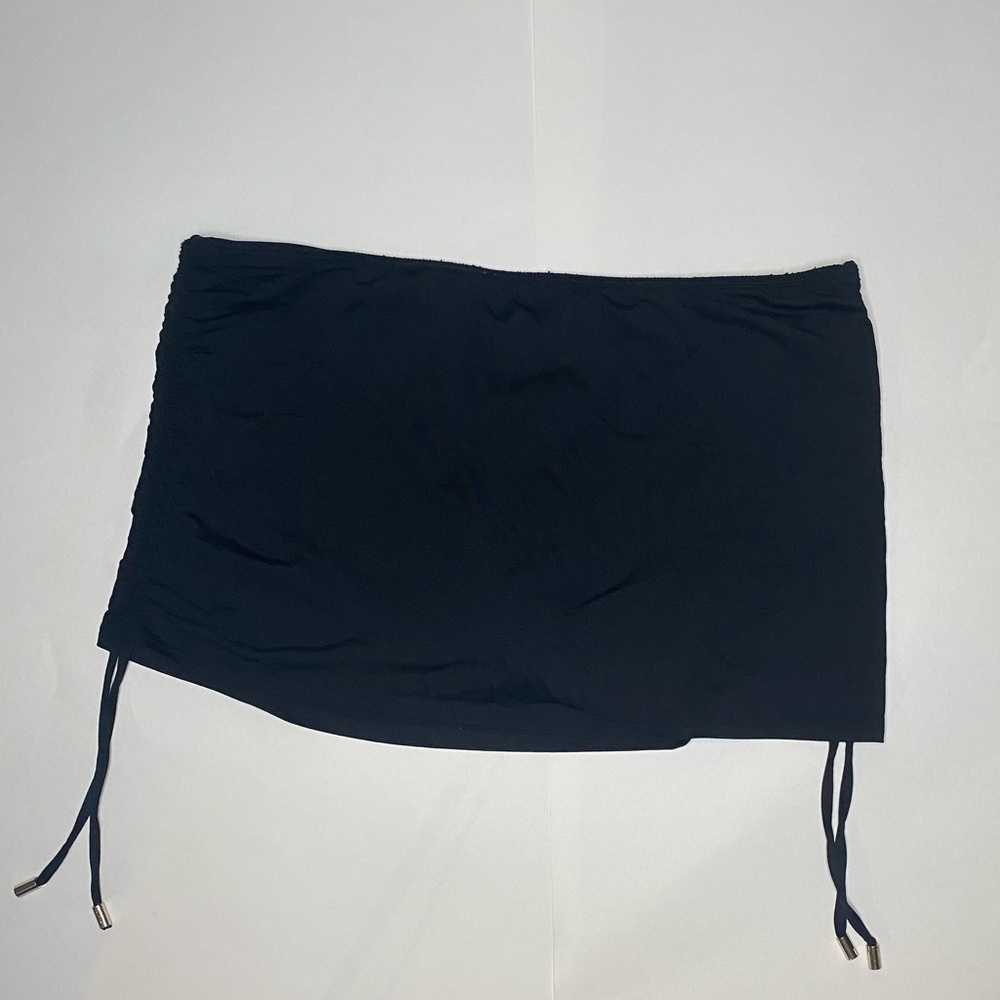 Calvin Klein Side-Tie Adjustable Ruched Swim Skirt Size M